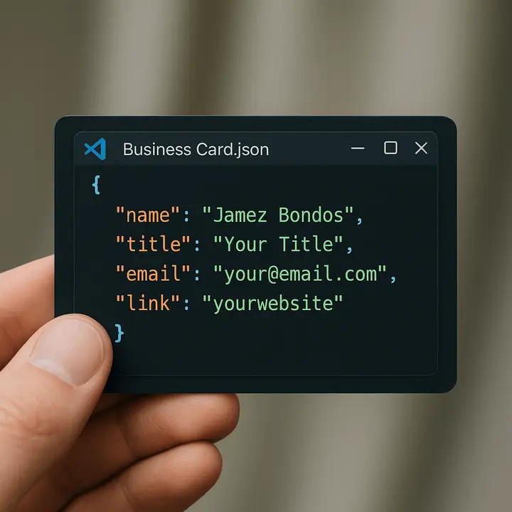Code Style Business Card, FIBO 2 example