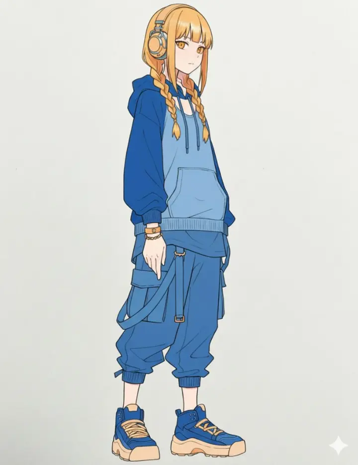 Color Line Art with Color Palette, FIBO 2 example