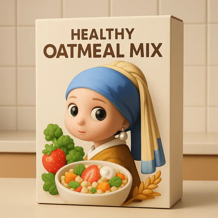 Famous Painting Character Cereal Ad, FIBO 2 example