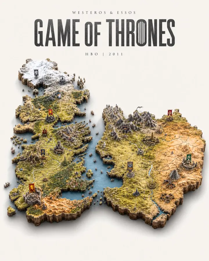 Game of Thrones Isometric Map Diorama, FIBO 2 example
