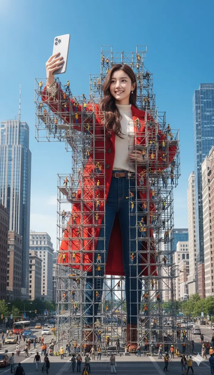 Giant Figure Scaffolding, FIBO 2 example