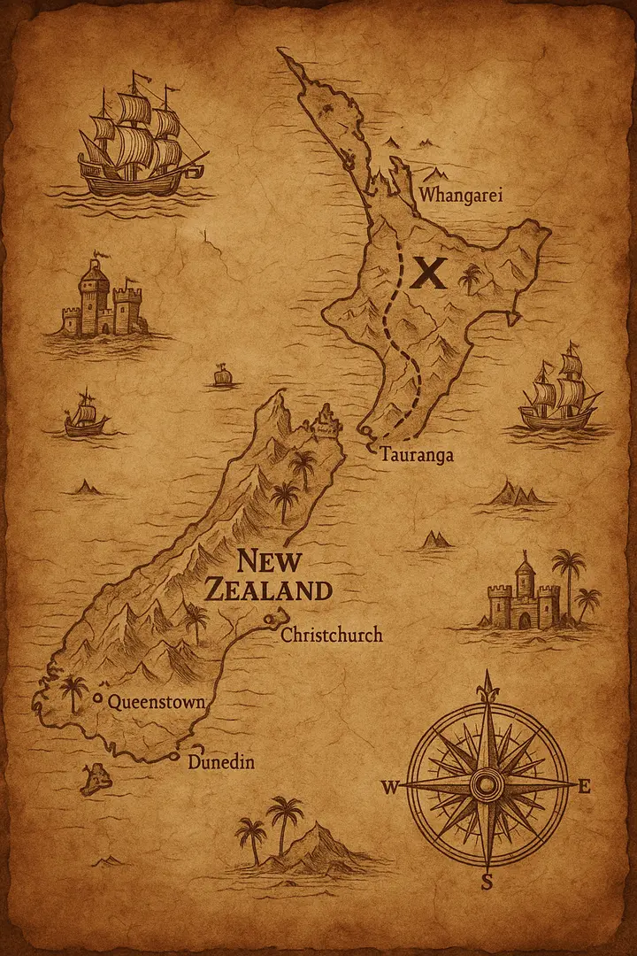Google Maps to Ancient Treasure Map