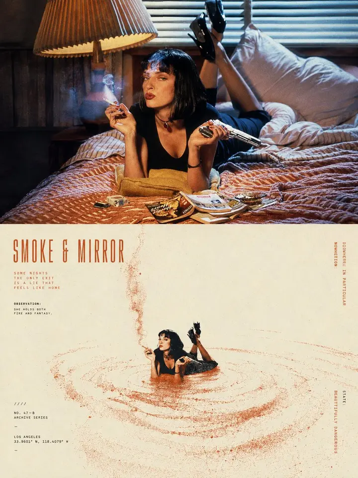 Split-Screen Surreal Printmaking Design, FIBO 2 example